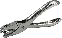 Perfurador Um Furo Metal Leonora, Prata