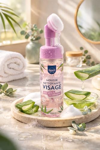 Mousse nettoyante visage aloe vera pour intégrer un rituel démaquillant le soir