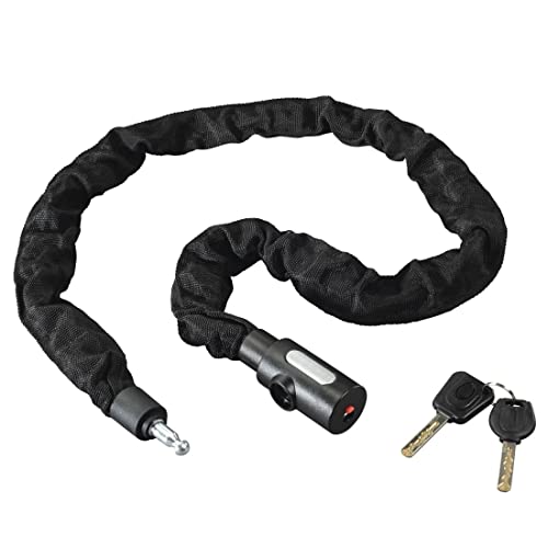 Preisvergleich Produktbild Hama Fahrradkette mit beleuchtetem Schlüssel, 120 cm, Schwarz