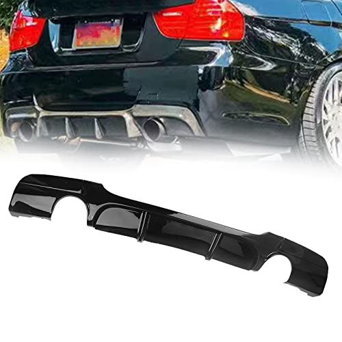 Spoiler de pare-chocs arrière BMW E90 E91 M Sport plaque finition premium double échappement
