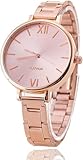 ALINKER Women's Dress Watch, Rose Gold Stainless Steel Bracelet Analog Quartz Watch