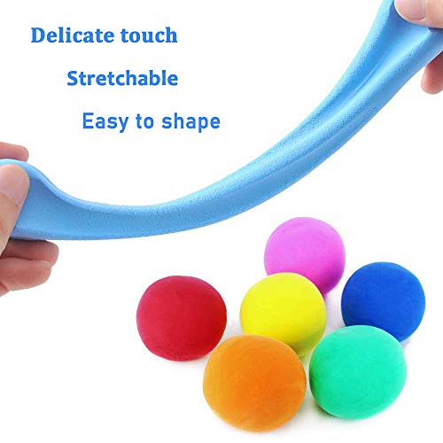 24 Colors Magic Air Dry Clay,Ultra Light Modeling Clay,Creative Art DIY Crafts Clay Dough with Tools as Great Present for Children Toy for Kids - Thumbnail 4