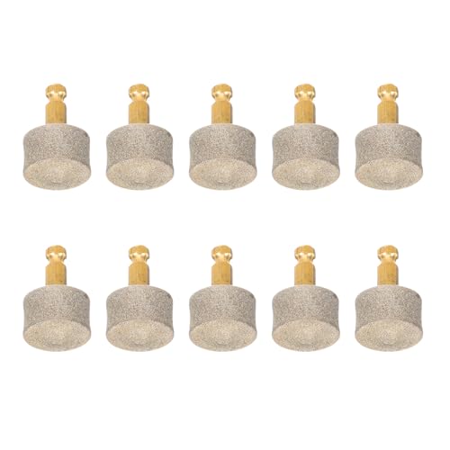 CHICAMPERA 10個 ペット用電動爪研磨ヘッド 高耐久ホワイトコランダム製 犬用グラインダー交換用 ホイール型爪やすり 小型犬初心者対応 爪ケア