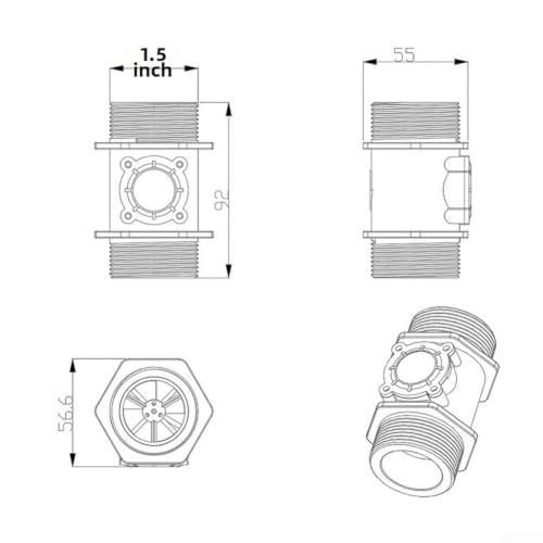 Débitmètre d'eau industriel DN40 pour résoudre les erreurs de mesure