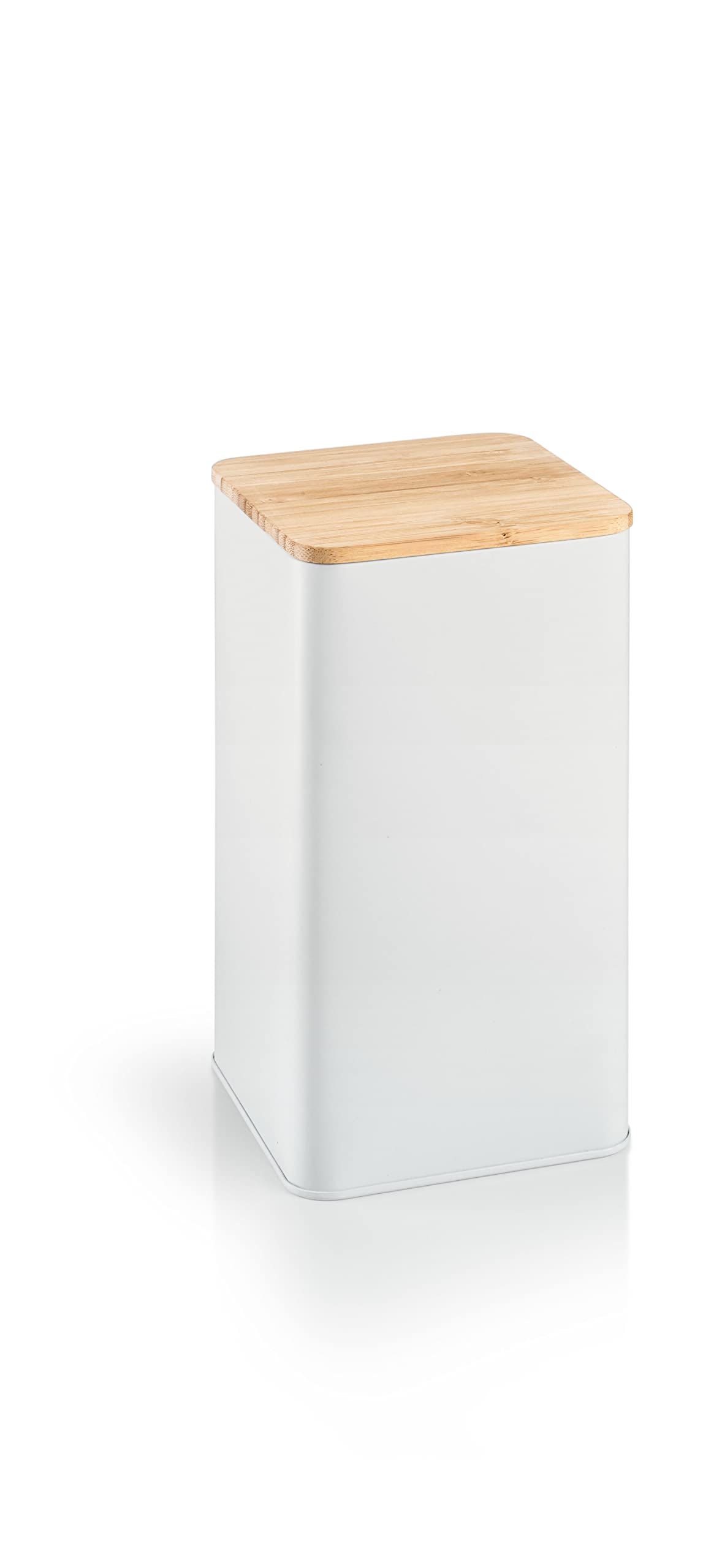 Tescoma 900840 Metal Storage Jar with Bamboo Lid 10 x 10 x 18.5 cm