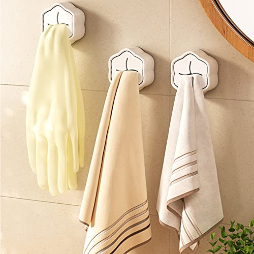 GEFIRE Pack of 4 Tea Towel Holders, Tea Towel Holders, No Drilling, Kitchen Towel Holder, Towel Clamp, ABS Towel Hooks - Image 2