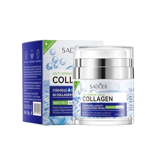 YJLYQF Firming and Lifting Cream,Moisturizing Face Cream for Face Neck and Eye,Rich in Collagen Lifting the Skin Reducing Wrinkles Repairing Sagging Skin,Women and Men's Morning and Evening Cream