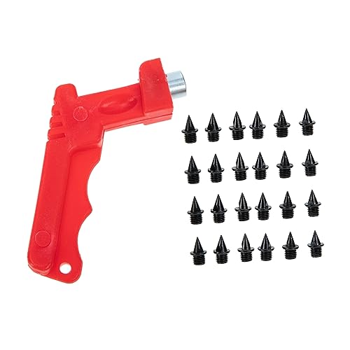 Gogogmee Carbon Steel Track Spikes Set Anti-Slip for Golf Shoes Replaceable Nails for Running Lightweight