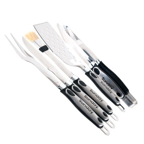 Sunday grill - Set 5 Accessori da Cottura Barbecue...
