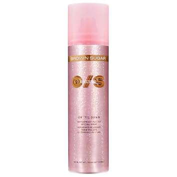 Waterproof Glitter Setting Spray, Brown Sugar Shade | Long-Lasting Makeup Setting Mist - Transfer-Resistant Hold - Sparkling Finish - Size 3.4 OZ / 143 mL