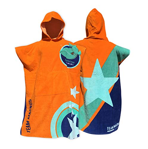 Poncho de bain enfant Devilfish pour la plage et la piscine en coton