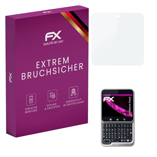 atFoliX Protection Écran Film de verre en plastique compatible avec Motorola Flipout Verre film protecteur, 9H Hybrid-Glass FX Protection Écran en Verre...