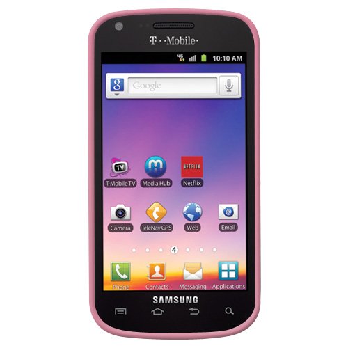 Coque silicone Samsung Galaxy S Blaze 4G rose layette Amzer AMZ93629