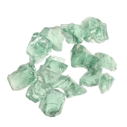 BAZEITFLOW Piedras Decorativas para Acuarios 3-5 CM Color Verde Hielo Grava para Base de Acuario 1 Kg Rocas Ornamentales para Estanques y Paisajismo de Peceras Adorno Natural para Plantas