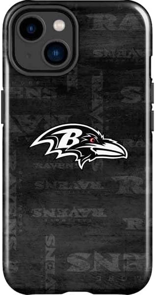 Skinit Impact Phone Case Compatible with iPhone 15 - Officially Licensed NFL Baltimore Ravens Double Vision Design