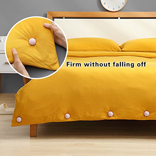 Kitchnexus Bettdecken Clips, 20 Stück Bettbezug Befestigungs Clips, niedliche runde Pilz Bettlaken Klammer, Anti-Lauf Kick Schnalle, Bettwäsche Zubehör mit Box (Weiß) - Image 8