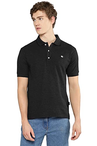 Image of Allen Cooper Solid Pure Cotton Polo Tshirts for Men