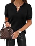WIHOLL Summer Tops Business Casual Tops for Women Capsule Wardrobe for Women 2026 Trendy Work Black...