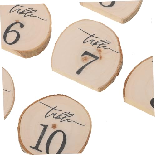 Numéros de table en écorce pour réussir votre plan de table de mariage - 3