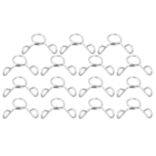 QUARKZMAN 15 Pcs Clips à Ressort pour Tuyau de Conduite de Carburant, 6mm Diamètre Intérieur Acier Inoxydable 304 Pinces à Ressort pour Tuyau d'Eau, pour Moto, Scooter, ATV