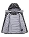 Wantdo Girl's Lightweight Winter Coat Padded Puffer Jacket Waterproof Bubble Coat Hooded