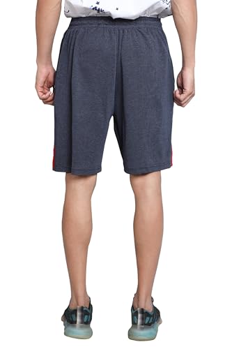 Image of Particle Men's Plus Size Hosiery Corduroy Cotton Bermuda Shorts | 230 GSM Ribbed Fabric | Big Size Casual Half Pants with Pockets for Walking, Gym & Lounge (XL-5XL)