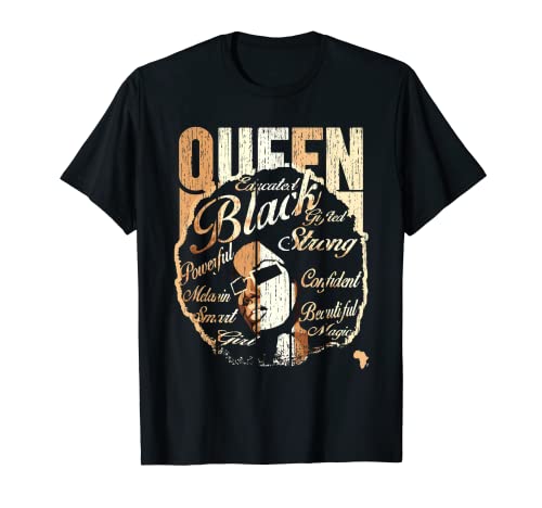 Queen Woman Black History Melanin African Pride Camiseta Queen Woman Black History Melanin African Pride Camiseta