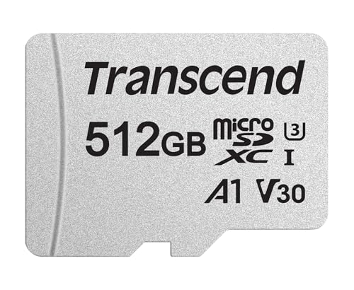 Tarjeta microSD 512GB Transcend USD300S clase 10 micro SDXC de alta velocidad para móvil y cámara