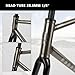 HWEVDHJ 700C Fixed Gear Bike Frameset 50/52/55CM Cr-Mo Steel Frame C Brake Bike Frames Quick Release Frame 100/120mm QR BSA BB68mm(Metallic Color - Gloss,50CM)