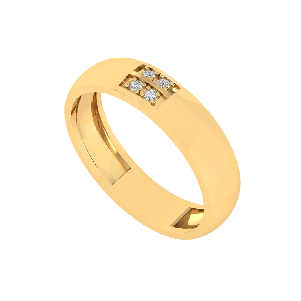 Pure 925 Sterling Silver Modern Designer Band Ring | Gold, Rhodium, Rose Gold Plating Options | Diamond Ring Gift for Men and Boys | Model RSM00097-picture-14