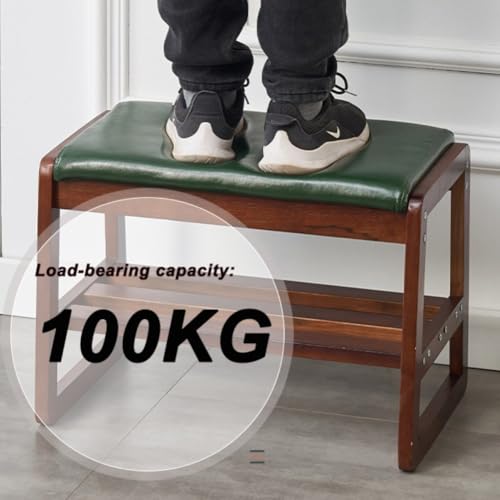 Banc à chaussures pour entrée compact avec tabouret rembourré confortable