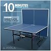 JOOLA Inside Professional MDF Indoor Ping Pong Table with Quick Clamp Table Tennis Net and Post Set - 10 Minute Easy Assembly - Tournament Quality - Foldable with Single Player Playback Mode