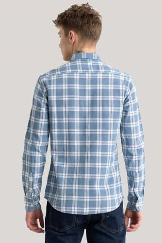 Image of NoseQueen Men's Checked Cotton Shirt | Full Sleeve Regular Fit Casual Shirt for Men | Soft Breathable Checkered Shirt