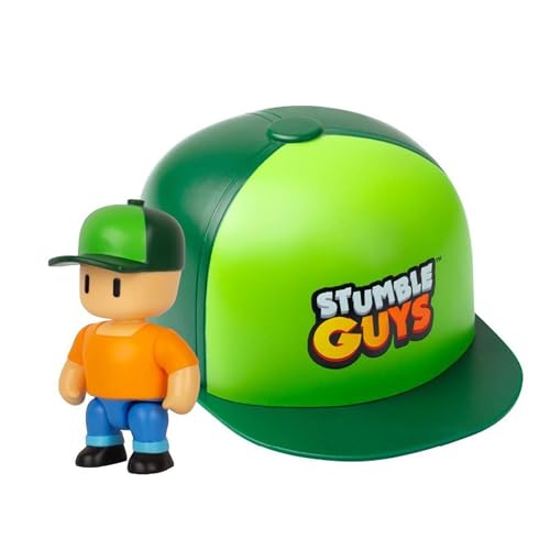 Bizak Stumble Guys Pack Cappellino con 1 Figura Sorpresa articolata 5 cm dei Personaggi, con Licenza Ufficiale del Videogioco di Abbattimenti, Collezionisti, Adulti Fan e Ragazzi o Ragazze (64113700)