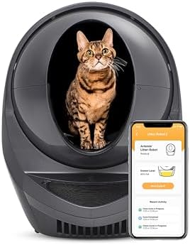 Litter-Robot 3 Connect by Whisker, Grey - Automatic, Self-Cleanin...