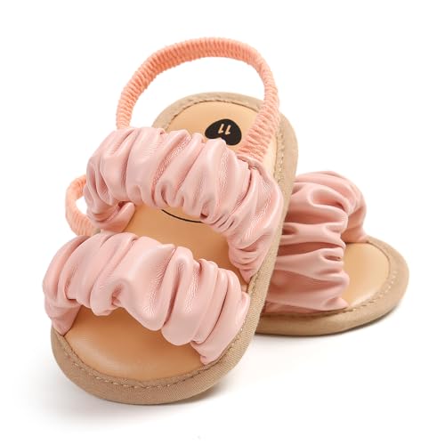 Image of Infant Baby Boys Girls Summer Sandals Party Wedding Dress Flats Shoes Newborn Crib Shoes First Walkers Prewalkers 0-18 Months
