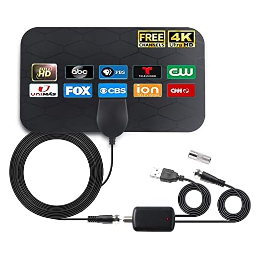 Antena de TV atualizada 2023 para Smart TV – Antena digital interna HDTV amplificada com suporte de alcance de 300 km para Fire TV Stick 4K 1080p e todas as TVs antigas, amplificador de sinal de interruptor inteligente interno