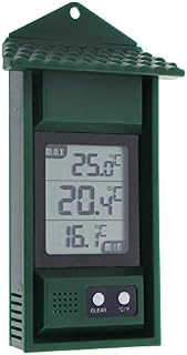 Digital Max Min Thermometer - Monitor Max and Min Temperatures With This Handy Greenhouse Thermometer Garden Accessories Easily Wall Mounted Maximum Minimum Thermometer