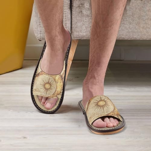 KLL Mens Slippers Indoor Reusable Cute Bedroom Slipper for Travel, Pool, Party2