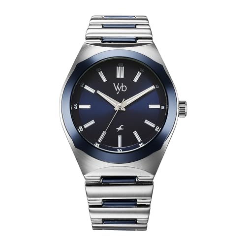 Fastrack Vyb Arcane Quartz Analog Blue Dial Watch for Men