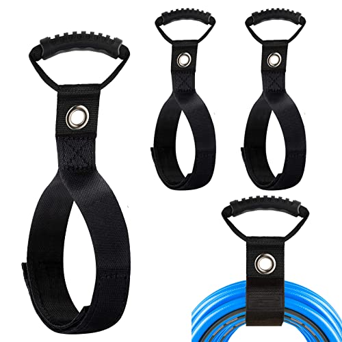 Organizador de cables de 710 mm (paquete de 3) - Gancho y organizador con velcro y asa para mangueras de piscina, cuerdas, cables, cuerdas y mucho más Cover