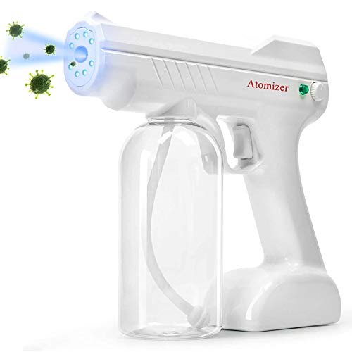 Ayzaw Nano Disinfectant Fogger, Handheld Rechargeable Sanitizer Spray Machine with Blue Light, Large Capacity Atomizer Sprayer for Home, Office, School or Garden