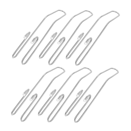 LOLIPPYY 10個 多機能ステンレス製隠しフック 車内収納用 耐荷重 傷けないシンプルデザイン 食品袋傘掛けに