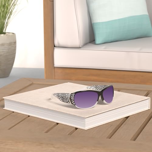 Frienda 3 Pairs Rhinestone Sunglasses Women Men Retro Wrap Around Glasses Crystal Oversized Trendy Bling Vintage Sunglasses2