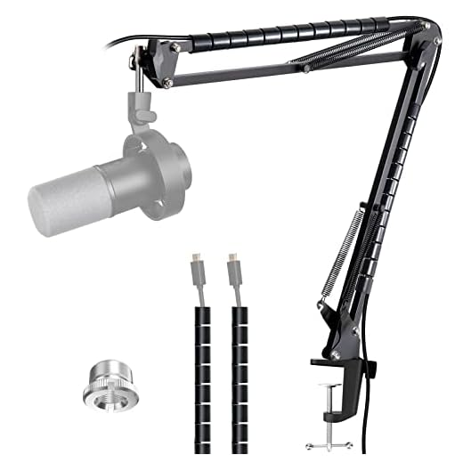 Boom Arm Compatible with Fifine Dynamic Microphone (K688), Mic Arm for Fifne XLR/USB Podcast Recording PC Mic, Adjustable Scissor Mic Arm Stand by YOUSHARES