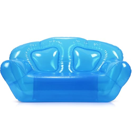 Opiniones de Sofás hinchables los mejores 5. 43 Kigley - Silla hinchable Kigley, sofás inflables transparentes, sofá de aire hinchable, asiento de patio de jardín, sofá de aire portátil, muebles de aire para exteriores e...