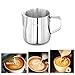 Milk Frothing Pitcher, Dailyart 6.8oz/200ml Milk Frother Cup 304 Stainless Steel Steaming Pitcher With Internal Scale, Espresso Accessories, Frother Pitchers For Espresso Machine Cappuccino Latte Art