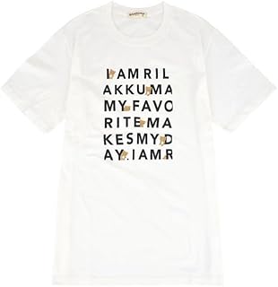 [ヨシダユウ] リラックマ Tシャツ 半袖 プリント キイロイトリ サンエックス San-X M C柄 オフホワイト