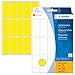 Produktbild HERMA 2411 Vielzweck-Etiketten, 480 Stück, 20 x 50 mm, 15 pro Bogen, selbstklebend, Haushaltsetiketten zum Beschriften, matt, blanko Papier Klebeetiketten Aufkleber, gelb