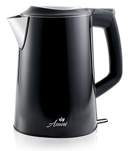 Double Wall Safe Touch Electric Kettle Stainless Steel With 100